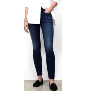 Lafayette 148 NY Mercer Skinny Jeans Dark Wash 4